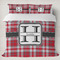 Red & Gray Plaid Duvet Cover Set - King (Personalized)