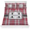 Red & Gray Plaid Bedding Set (Queen)