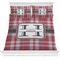 Red & Gray Plaid Comforters (Personalized)