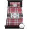 Red & Gray Plaid Bedding Set (TwinXL) - Duvet