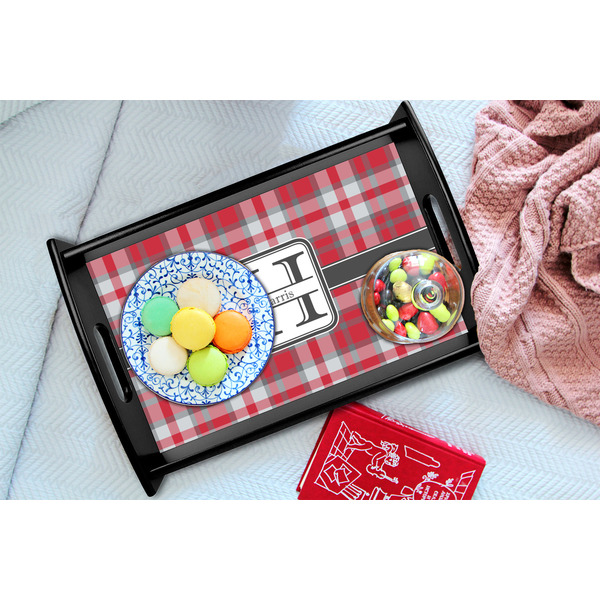Red & Gray Plaid Black Tray - Lifestyle (UPDATED)