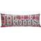 Red & Gray Plaid Body Pillow Case (Personalized)