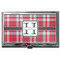Red & Gray Plaid Business Card Holder - Main