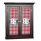 Red & Gray Plaid Cabinet Decal - Small (Personalized)