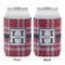 Red & Gray Plaid Can Sleeve - APPROVAL (single)