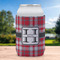 Red & Gray Plaid Can Sleeve - LIFESTYLE (single)