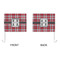 Red & Gray Plaid Car Flag - Large - APPROVAL