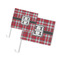 Red & Gray Plaid Car Flags - PARENT MAIN (both sizes)