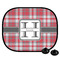 Red & Gray Plaid Car Side Window Sun Shade (Personalized)