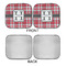 Red & Gray Plaid Car Sun Shades - APPROVAL