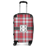 Red & Gray Plaid Suitcase - 20" Carry On (Personalized)