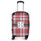 Red & Gray Plaid Carry-On Travel Bag - With Handle