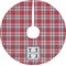 Red & Gray Plaid Tree Skirt (Personalized)