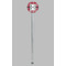 Red & Gray Plaid Clear Plastic 7" Stir Stick - Round - Single Stick