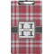Red & Gray Plaid Clipboard (Legal)