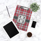 Red & Gray Plaid Clipboard - Lifestyle Photo