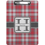 Red & Gray Plaid Clipboard (Personalized)
