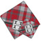 Red & Gray Plaid Cloth Napkins - Personalized Lunch & Dinner (PARENT MAIN)