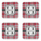 Red & Gray Plaid Coaster Set - APPROVAL