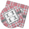 Red & Gray Plaid Coasters Rubber Back - Main