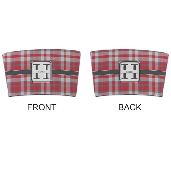 Red & Gray Plaid Coffee Cup Sleeve - APPROVAL