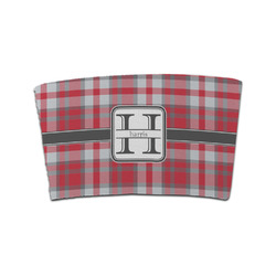 Red & Gray Plaid Coffee Cup Sleeve (Personalized)