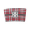 Red & Gray Plaid Coffee Cup Sleeve - FRONT