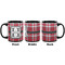 Red & Gray Plaid Coffee Mug - 11 oz - Black APPROVAL