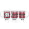 Red & Gray Plaid Coffee Mug - 20 oz - White APPROVAL