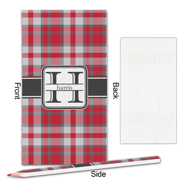 Red & Gray Plaid Colored Pencils - Approval