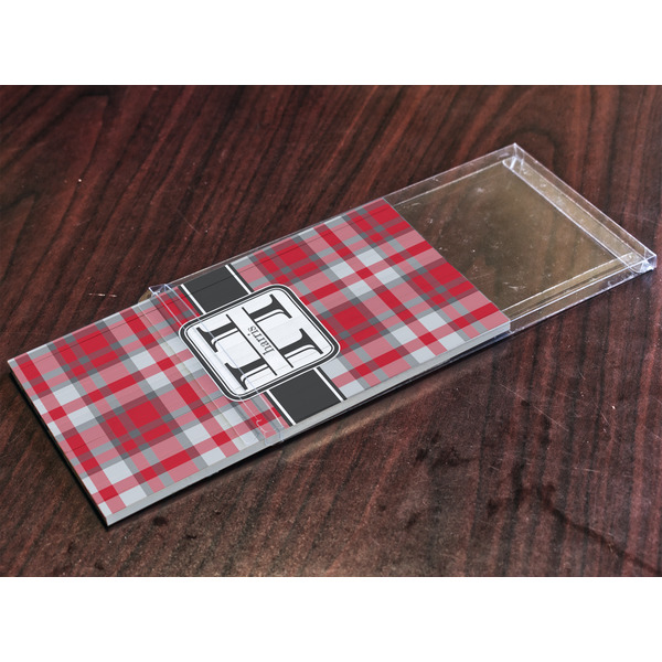 Red & Gray Plaid Colored Pencils - In Package