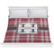 Red & Gray Plaid Comforter (King)