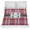 Red & Gray Plaid Comforter (Queen)