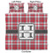 Red & Gray Plaid Comforter Set - King - Approval