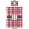 Red & Gray Plaid Comforter Set - Twin - Approval
