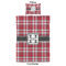 Red & Gray Plaid Comforter Set - Twin XL - Approval
