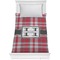 Red & Gray Plaid Comforter (Twin)