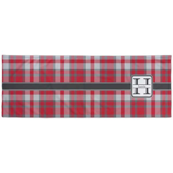 Red & Gray Plaid Cooling Towel- Approval