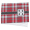 Red & Gray Plaid Cooling Towel- Main