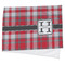 Red & Gray Plaid Cooling Towel (Personalized)