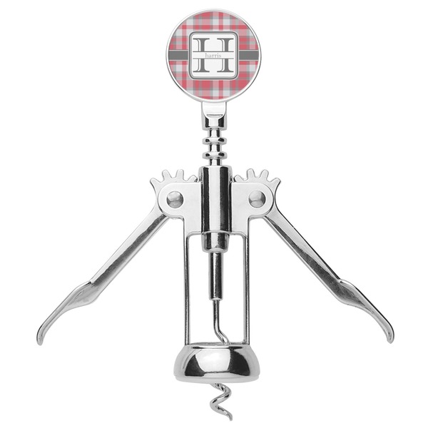 Red & Gray Plaid Corkscrew - Alt
