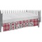 Red & Gray Plaid Crib Skirt (Personalized)