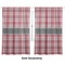 Red & Gray Plaid Curtain 112x80 - Lined