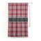 Red & Gray Plaid Custom Curtain With Window and Rod