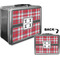 Red & Gray Plaid Custom Lunch Box / Tin Approval