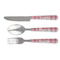 Red & Gray Plaid Cutlery Set - FRONT