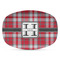 Red & Gray Plaid Microwave & Dishwasher Safe CP Plastic Platter - Main