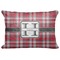 Red & Gray Plaid Decorative Baby Pillow - Apvl