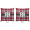 Red & Gray Plaid Decorative Pillow Case - Approval