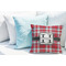 Red & Gray Plaid Decorative Pillow Case - LIFESTYLE 2